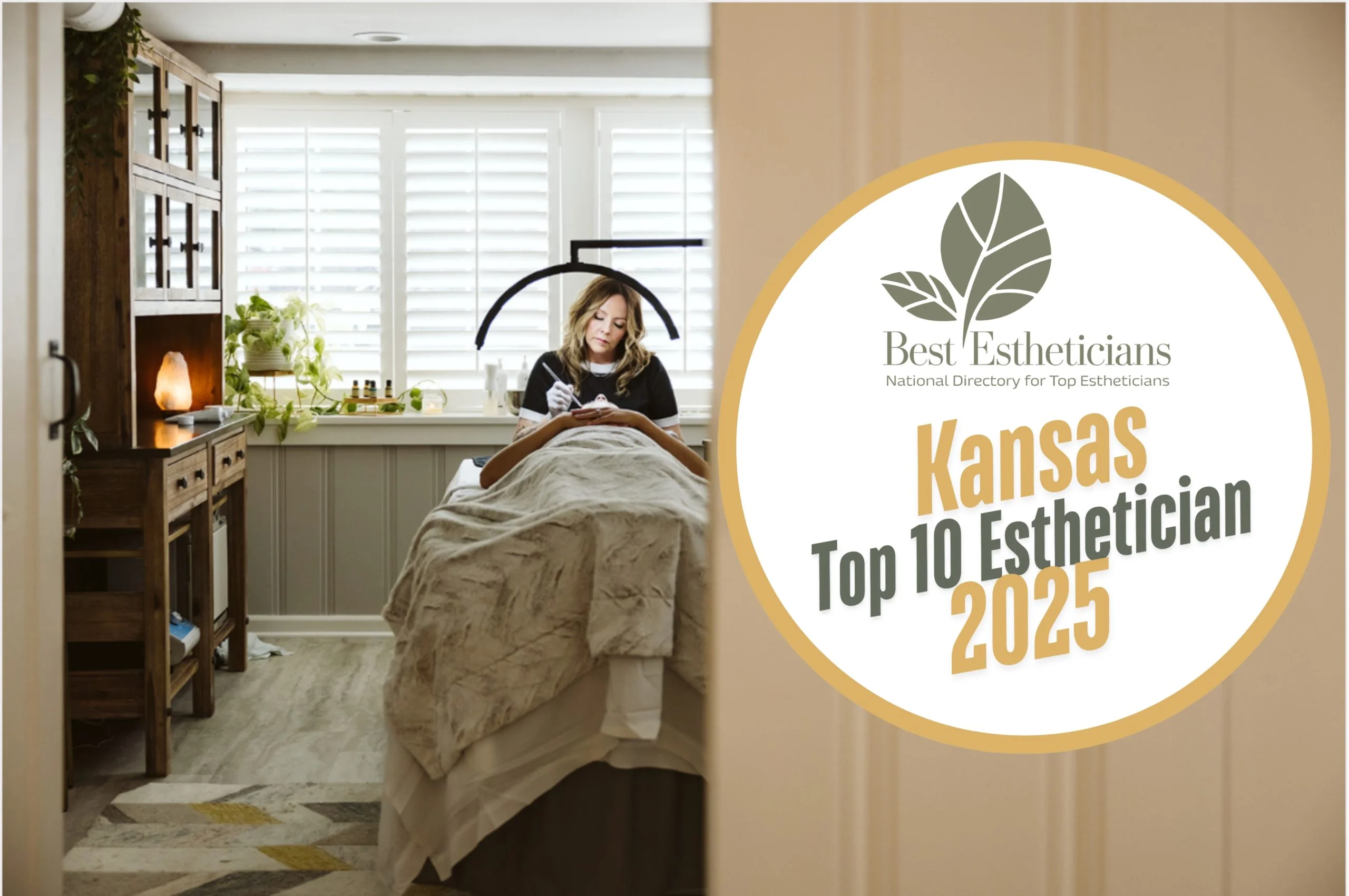 Sara Rieman, award-winning esthetician at Elevate Esthetics Parlor in Kansas